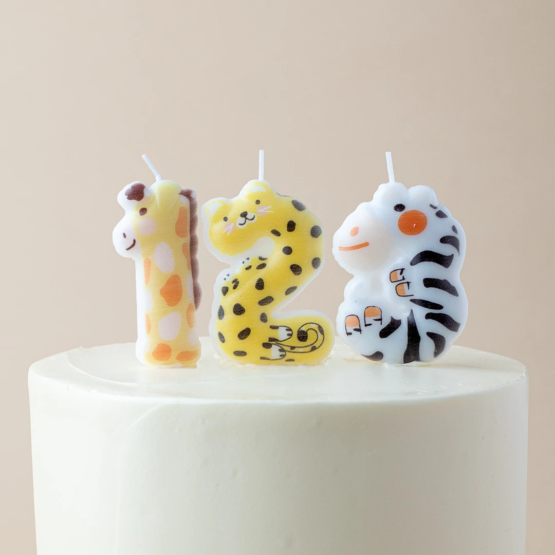 Animal Number Candles