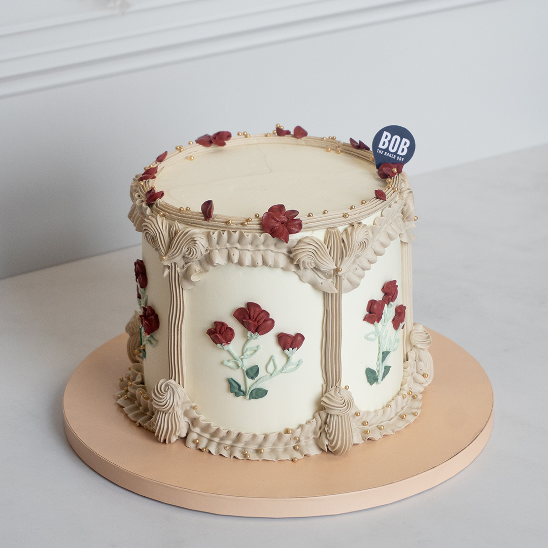 Vintage Floral Cameo Cake - Bob the Baker Boy