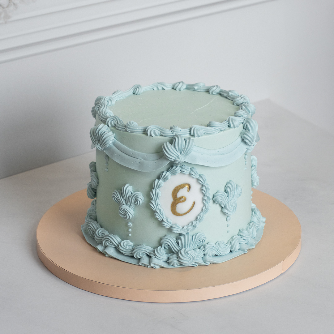 Vintage Monogram Cameo Cake - Bob the Baker Boy