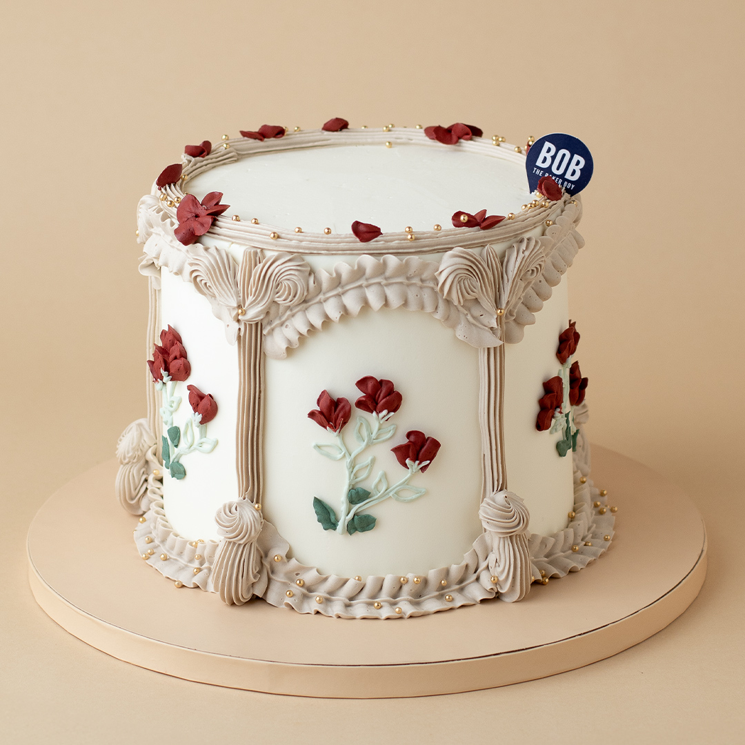 Vintage Floral Cameo Cake - Bob the Baker Boy