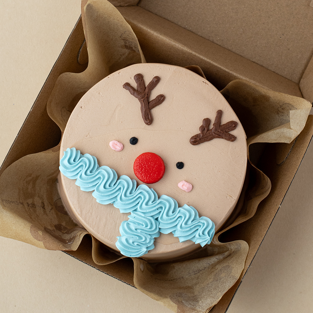 Rudolph the Red Nose Reindeer Bento Cake - Bob the Baker Boy