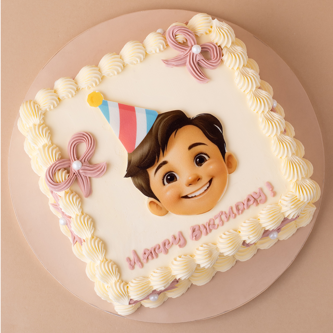 Edible Printed Photo Birthday Cake Singapore