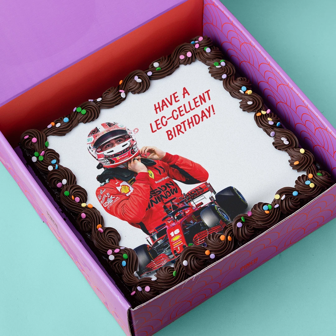 Edible printed photo brownie slab Singapore
